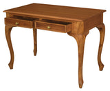 NNEDSZ Queen Anne 2 Drawer Desk (Light Pecan)