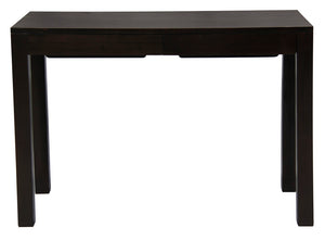 NNEDSZ Amsterdam Solid Mahogany Timber 2 Drawer Desk (Chocolate)