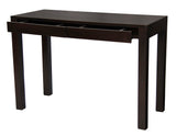 NNEDSZ Amsterdam Solid Mahogany Timber 2 Drawer Desk (Chocolate)
