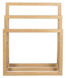 NNEDSZ Nobu Solid White Cedar Wood Towel Stand (Natural)