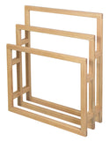 NNEDSZ Nobu Solid White Cedar Wood Towel Stand (Natural)