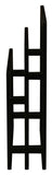 NNEDSZ Nobu Solid Mahogany Timber Towel Stand (Black)