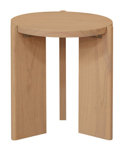 NNEDSZ Apollo Round Solid Timber Side Table (Natural)