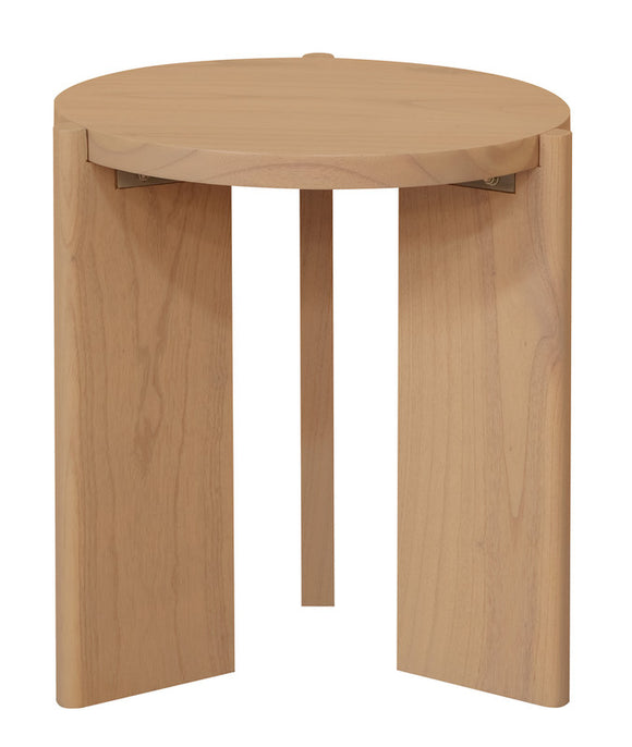 NNEDSZ Apollo Round Solid Timber Side Table (Natural)