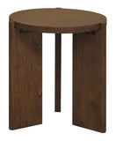 NNEDSZ Apollo Round Solid Timber Side Table (Walnut)