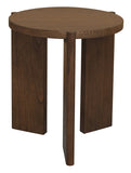 NNEDSZ Apollo Round Solid Timber Side Table (Walnut)