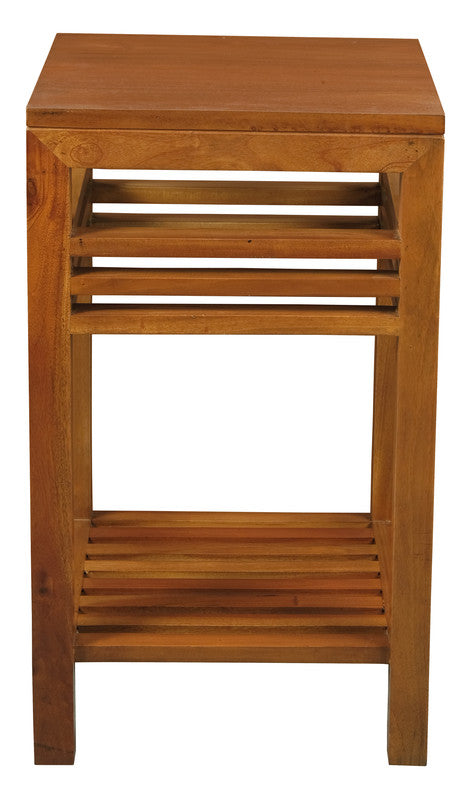 NNEDSZ Holland Solid Mahogany Lamp Table (Light Pecan)