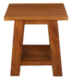 NNEDSZ Tokyo Solid Mahogany Timber Lamp Table (Light Pecan)