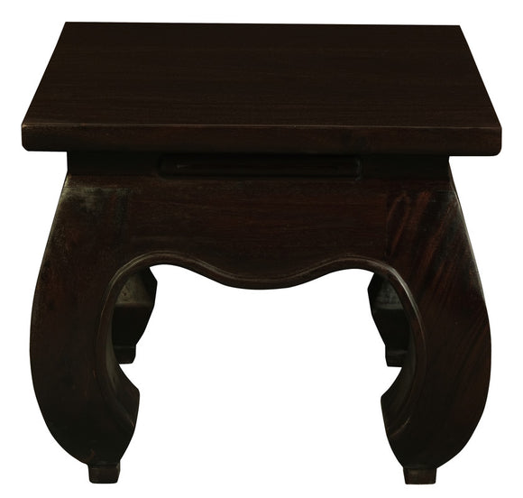 NNEDSZ Dynasty Solid Mahogany Timber Lamp Table (Chocolate)