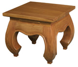 NNEDSZ Dynasty Solid Mahogany Timber Lamp Table (Light Pecan)