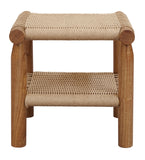 NNEDSZ Kelly Handwoven Rattan Lamp Table (Almond)