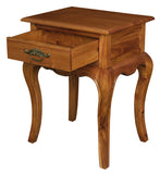 NNEDSZ French Provincial 1 Drawer Lamp Table (Light Pecan)