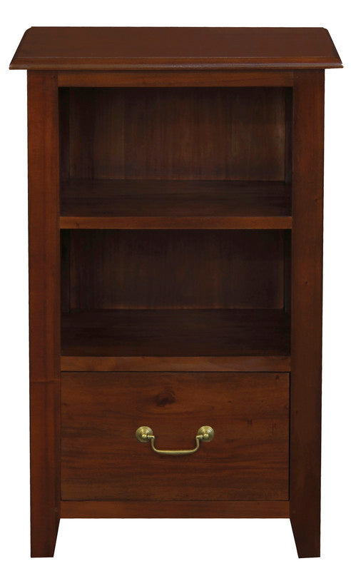 NNEDSZ Tasmania 1 Drawer Solid Mahogany Timber Lamp Table (Mahogany)