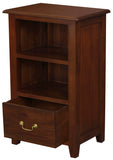 NNEDSZ Tasmania 1 Drawer Solid Mahogany Timber Lamp Table (Mahogany)