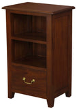 NNEDSZ Tasmania 1 Drawer Solid Mahogany Timber Lamp Table (Mahogany)
