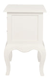 NNEDSZ French Provincial 2 Drawer Side Table (White)