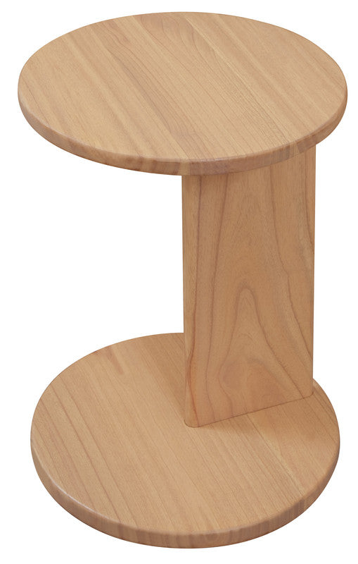 NNEDSZ Brentwood Round Solid Timber Lamp Table (Natural)