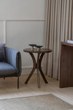 NNEDSZ Gatsby Round Side Table - Small (Walnut)