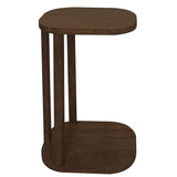 NNEDSZ Oslo Solid Mindi Side/Laptop Table (Walnut)