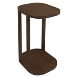 NNEDSZ Oslo Solid Mindi Side/Laptop Table (Walnut)