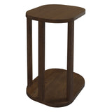NNEDSZ Oslo Solid Mindi Side/Laptop Table (Walnut)