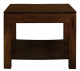 NNEDSZ Amsterdam Solid Mahogany Timber Lamp Table 60 x 60 cm (Mohagany)