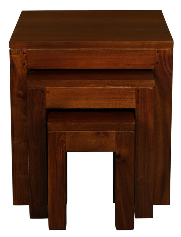 NNEDSZ Amsterdam Nest of Table Set of 3 (Mahogany)