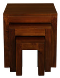 NNEDSZ Amsterdam Nest of Table Set of 3 (Mahogany)