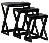 NNEDSZ Manhattan Nest of Tables - Set of 3 (Black)