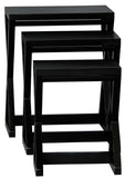 NNEDSZ Manhattan Nest of Tables - Set of 3 (Black)