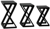 NNEDSZ Manhattan Nest of Tables - Set of 3 (Black)