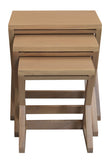 NNEDSZ Manhattan Solid Mindi Timber Nest of Tables - Set of 3 (Natural)