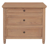 NNEDSZ Beau 3 Drawer Solid White Cedar Turn Leg Dresser (Natural)