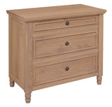 NNEDSZ Beau 3 Drawer Solid White Cedar Turn Leg Dresser (Natural)