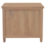 NNEDSZ Beau 3 Drawer Solid White Cedar Turn Leg Dresser (Natural)