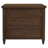 NNEDSZ Beau 3 Drawer Solid White Cedar Turn Leg Dresser (Walnut)