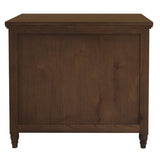 NNEDSZ Beau 3 Drawer Solid White Cedar Turn Leg Dresser (Walnut)