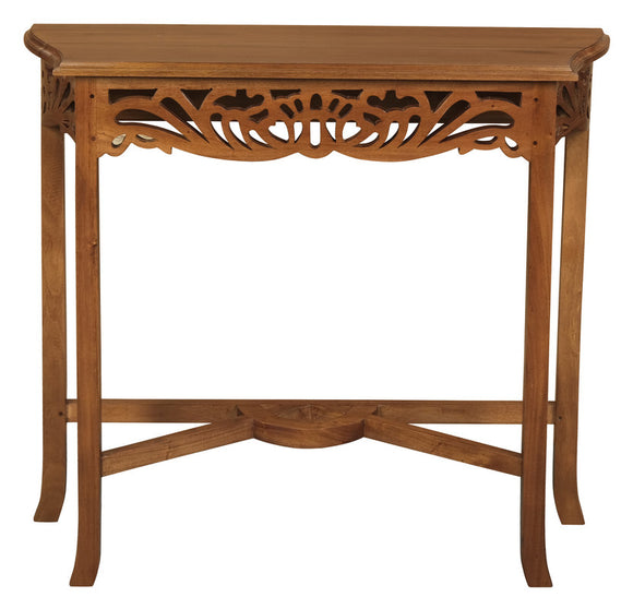 NNEDSZ Sierra Carved Sofa Table (Light Pecan)