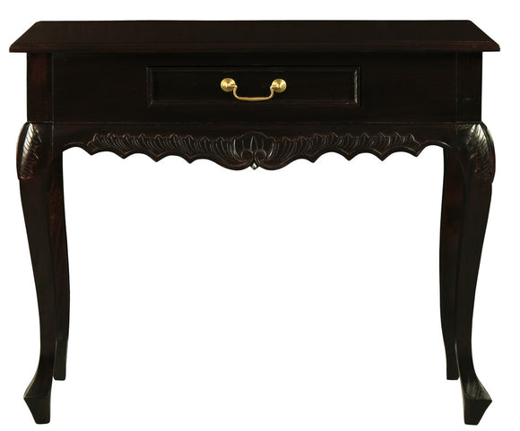 NNEDSZ Sierra Carved 1 Drawer Sofa Table (Chocolate)