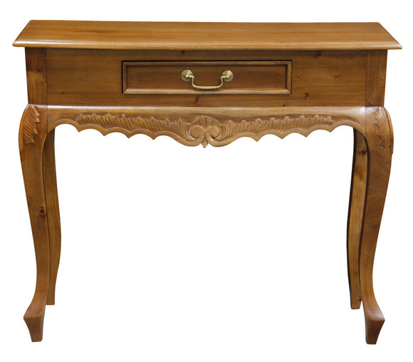 NNEDSZ Sierra Carved 1 Drawer Sofa Table (Light Pecan)