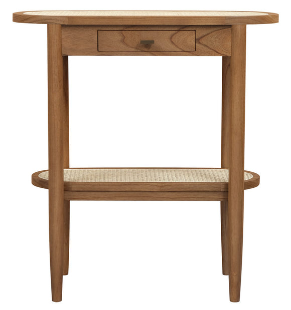 NNEDSZ Kelly 1 Drawer Hall Table (Almond)