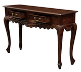 NNEDSZ Seine 2 Drawer Carved Sofa Table (Mahogany)