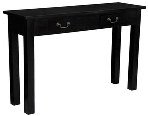NNEDSZ 2 Drawer Straight Leg Sofa/Hall Table (Black)