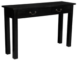 NNEDSZ 2 Drawer Straight Leg Sofa/Hall Table (Black)