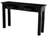 NNEDSZ 2 Drawer Straight Leg Sofa/Hall Table (Black)