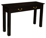 NNEDSZ 2 Drawer Straight Leg Sofa/Hall Table (Chocolate)
