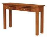 NNEDSZ 2 Drawer Straight Leg Sofa/Hall Table (Light Pecan)