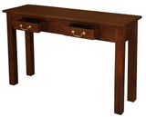 NNEDSZ 2 Drawer Straight Leg Sofa/Hall Table (Mahogany)