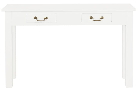 NNEDSZ 2 Drawer Straight Leg Sofa/Hall Table (White)