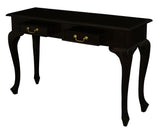 NNEDSZ Queen Ann 2 Drawer Sofa Table (Chocolate)